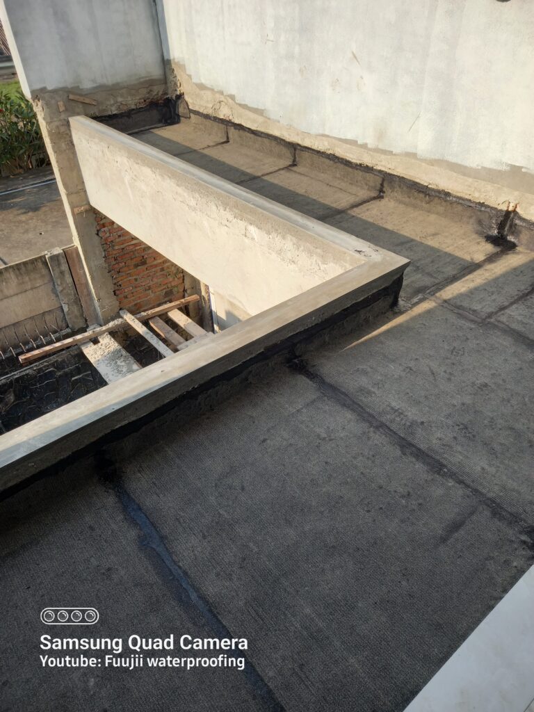 Dak talang bocor pakai membrane bakar sand